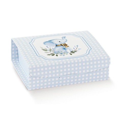 GIFT 100X100X35 ELEFANTINO AZZURRO